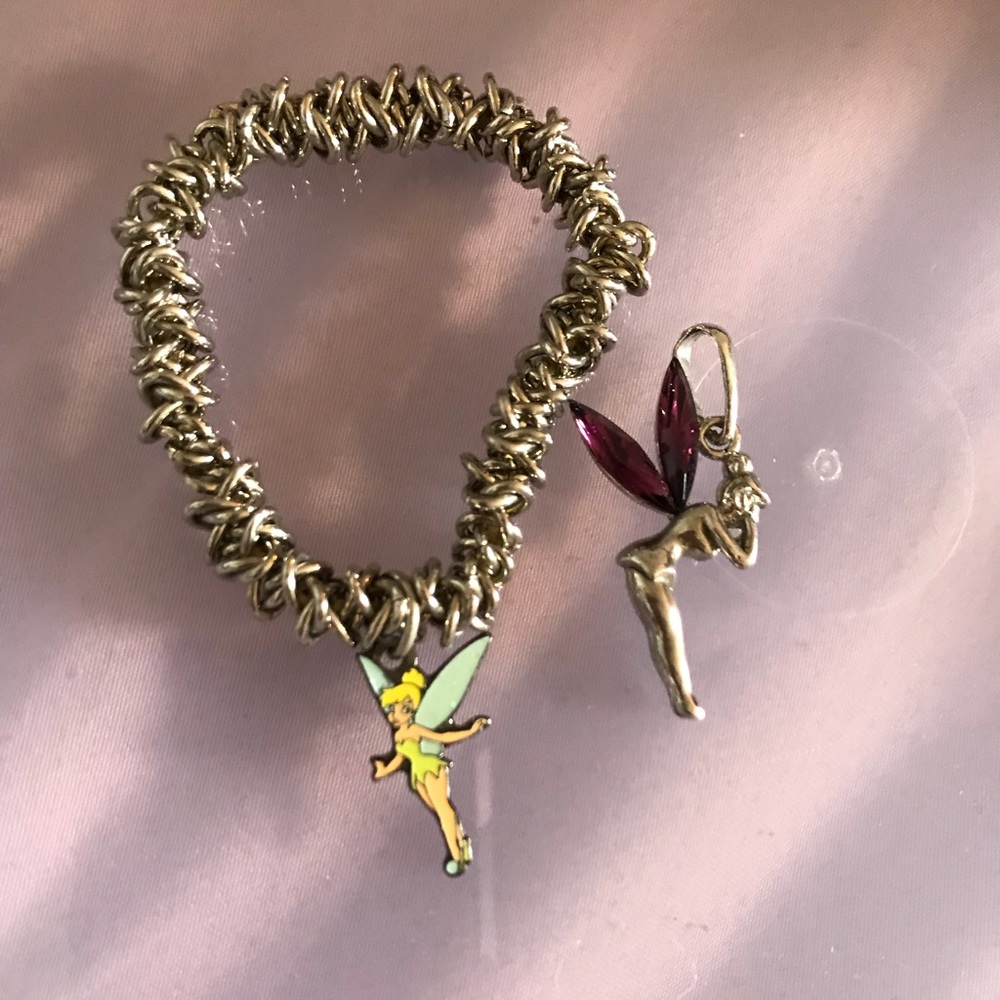 Tinker bell bracelet and necklace pendant